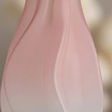 SOGA 24cm Pink Glass Vase Art Blown Hand Flower Tall Vintage Art Vases