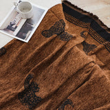 SOGA One-seater Brown Sofa Cover Leopard Print 130x180cm Polyester