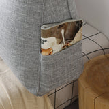 SOGA 2X 120cm Silver Triangular Wedge Bed Pillow Headboard Backrest Bedside Tatami Cushion Home Decor