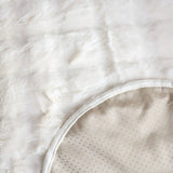 SOGA One-seater White Faux Fur Throw Blanket 90x90cm Polyester