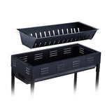 SOGA 66cm Portable Folding Thick Box-Type Charcoal Grill for Outdoor BBQ Camping