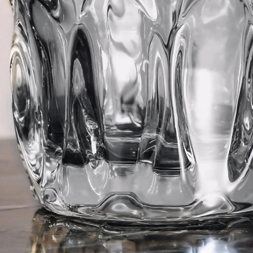 SOGA 30cm Glass Grey Vase Crystal VASE Thick Modern, Home Decor