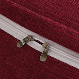 SOGA 2X 120cm Rose Red Triangular Wedge Bed Pillow Headboard Backrest Bedside Tatami Cushion Home Decor