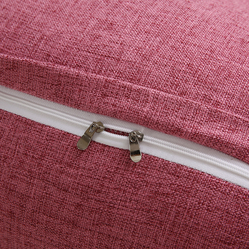 SOGA 4X 100cm Crabapple Red Triangular Wedge Bed Pillow Headboard Backrest Bedside Tatami Cushion Home Decor