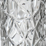 SOGA 30cm Sleek Clear Glass Vase Elegant Wide Crystal Design for Modern Home Décor