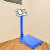 SOGA 300kg Electronic Digital Platform Scale Computing Shop Postal Scales Weight Blue