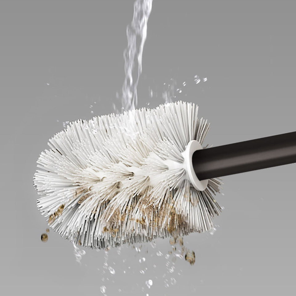 SOGA Wall-Mounted Toilet Brush with Holder Black 27cm