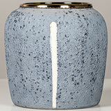 SOGA 21x22cm Grey Small Ceramic Flower Vase Elegant Living Room Home Decor