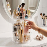 SOGA 360 Degree Rotating Makeup Organiser Cosmetics Holder Display Stand Skincare Home Decor