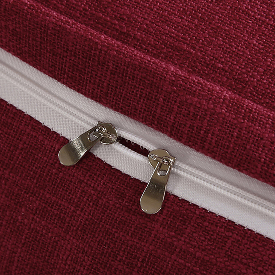SOGA 4X 120cm Rose Red Triangular Wedge Bed Pillow Headboard Backrest Bedside Tatami Cushion Home Decor