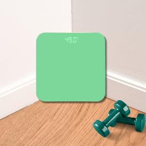 SOGA 180kg Digital Fitness Weight Bathroom Gym Body Glass LCD Electronic Scales Green