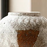 SOGA 21x22cm Gradient White Small Ceramic Flower Vase Elegant Living Room Home Decor