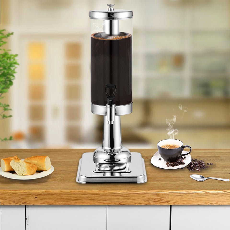 SOGA 3L Stainless Steel Beverage Dispenser with Ice Cylinder