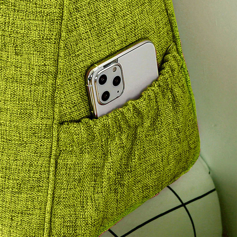 SOGA 2X 120cm Green Triangular Wedge Bed Pillow Headboard Backrest Bedside Tatami Cushion Home Decor