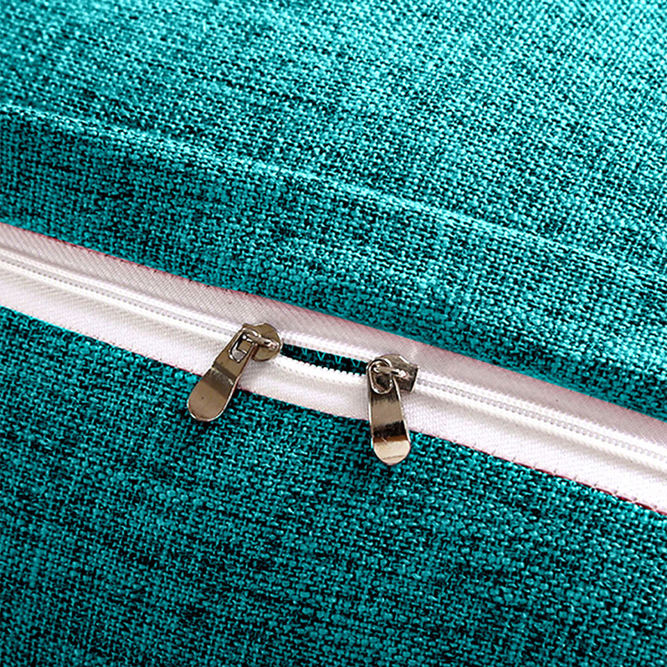 SOGA 100cm Blue Green Triangular Wedge Bed Pillow Headboard Backrest Bedside Tatami Cushion Home Decor