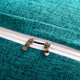 SOGA 2X 100cm Blue Green Triangular Wedge Bed Pillow Headboard Backrest Bedside Tatami Cushion Home Decor
