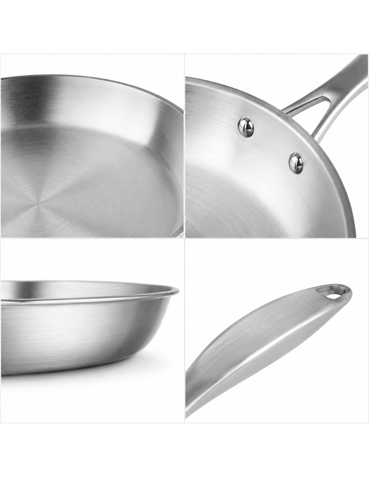 SOGA Stainless Steel Induction Fry Pan 36cm