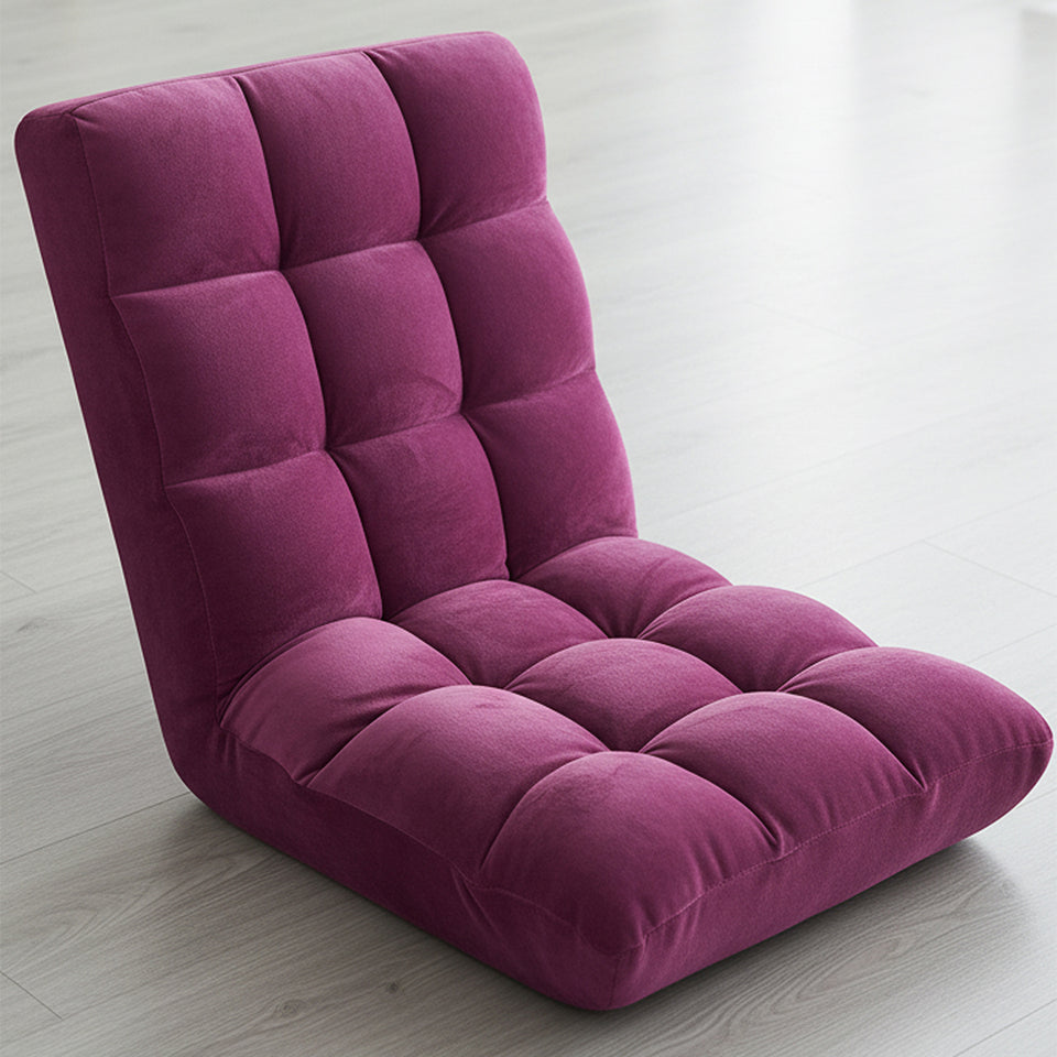 SOGA 4X Floor Recliner Folding Lounge Sofa Futon Couch Folding Chair Cushion - Magenta