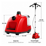 SOGA Garment Steamer Portable Cleaner Steam Iron 80MINS Red