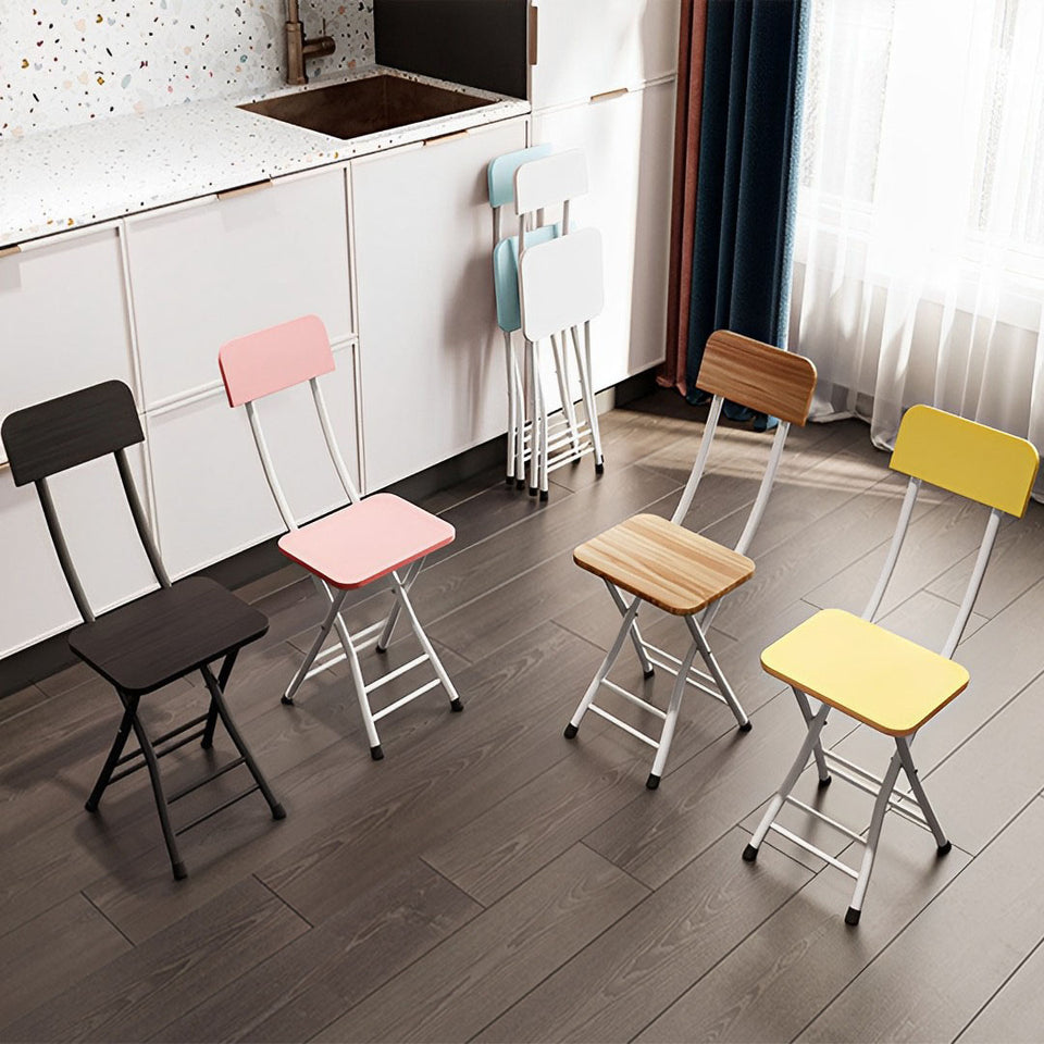 SOGA Yellow Foldable Chair Space Saving Lightweight Portable Stylish Seat Home Decor