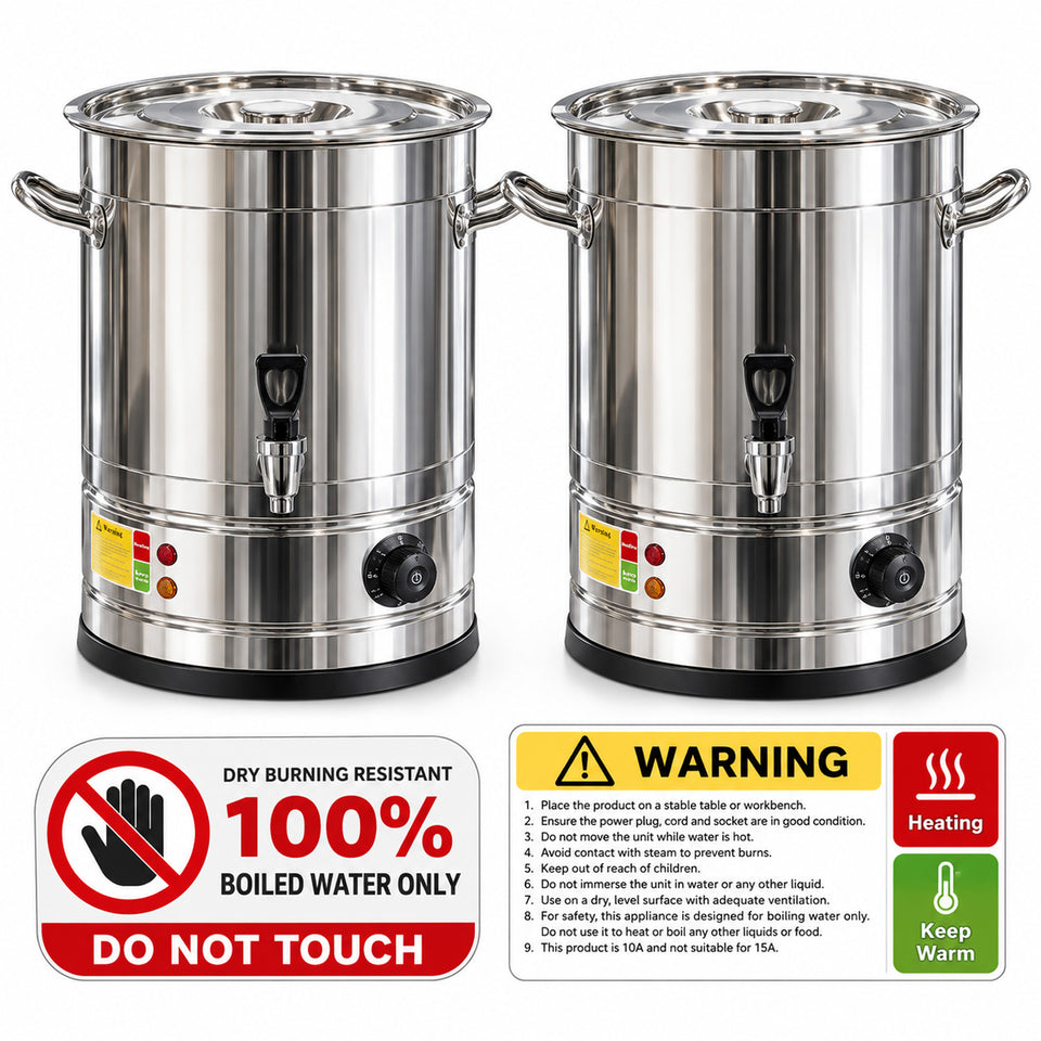 SOGA 33L 2200W Stainless Steel Commercial Hot Water Urn