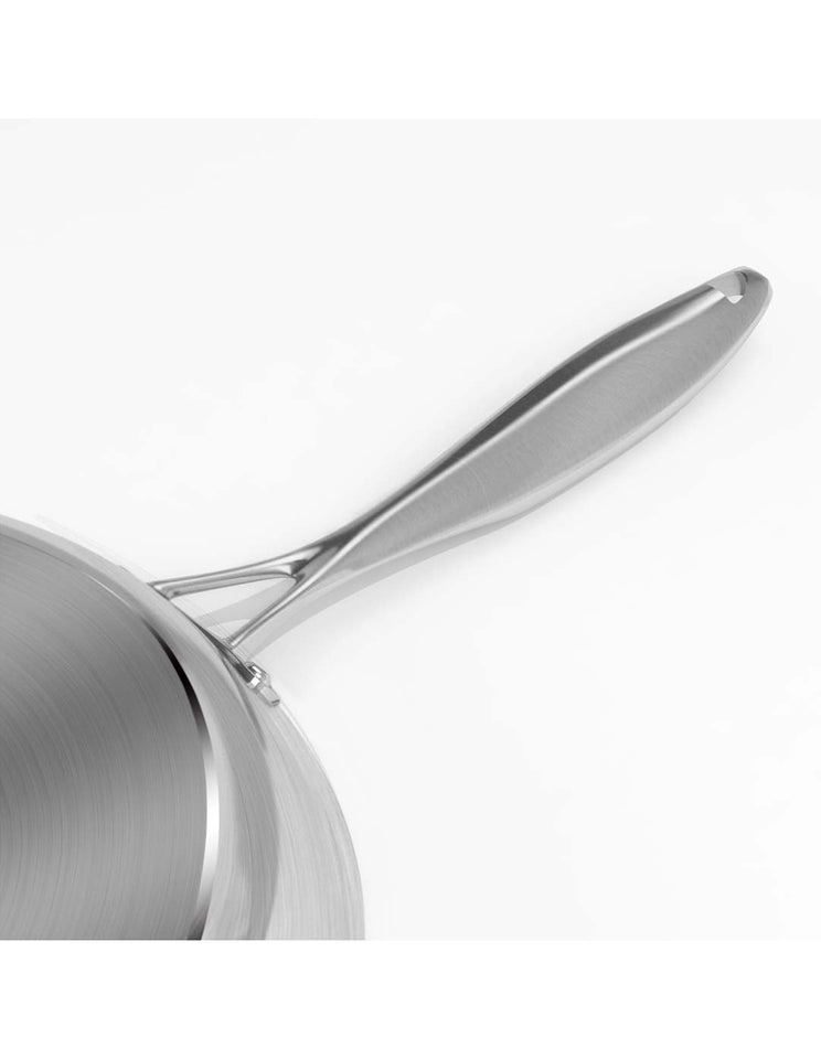 SOGA Stainless Steel Non-Stick Induction Fry Pan Set 24cm & 34cm