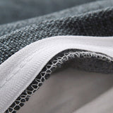 SOGA 2X 100cm Dark Grey Triangular Wedge Bed Pillow Headboard Backrest Bedside Tatami Cushion Home Decor