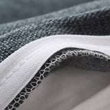 SOGA 4X 120cm Dark Grey Triangular Wedge Bed Pillow Headboard Backrest Bedside Tatami Cushion Home Decor