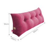 SOGA 2X 120cm Crabapple Red Triangular Wedge Bed Pillow Headboard Backrest Bedside Tatami Cushion Home Decor