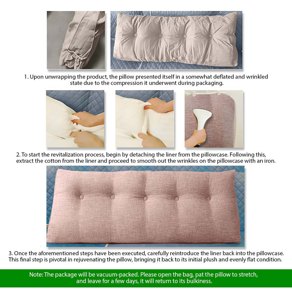 SOGA 120cm Coffee Triangular Wedge Bed Pillow Headboard Backrest Bedside Tatami Cushion Home Decor