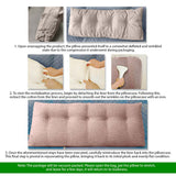 SOGA 120cm Coffee Triangular Wedge Bed Pillow Headboard Backrest Bedside Tatami Cushion Home Decor