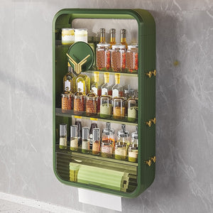 SOGA 2X Green Multi Tier Cosmetic Storage Rack Bathroom Vanity Tray Display Stand Organiser