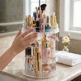 SOGA 360 Degree Rotating Makeup Organiser Cosmetics Holder Display Stand Skincare Home Decor