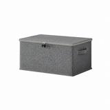 SOGA (40x30x20cm) Grey Fabric Storage Box Home Organizer ( Large)