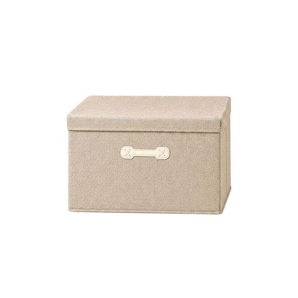 SOGA (60x42x35cm) Khaki 88L Fabric Storage Box Organizer