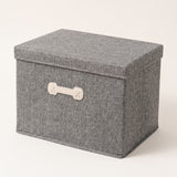 SOGA (35x28x18cm) Grey 18L Fabric Storage Box Organizer