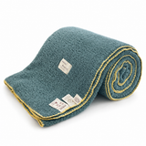 SOGA 230x200cm Grayish-green Flannel Polyester Throw Blanket