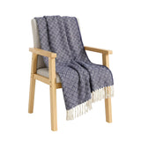 SOGA Deep Navy Throw Blanket 127x170cm Soft Polyester Cozy Sofa