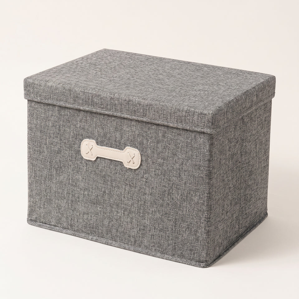 SOGA (46x36x28cm) Grey 45L Fabric Storage Box Organizer