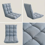 SOGA 2X Light Grey Flannel Lounge Chair Cushion Soft Comfortable Seat Pad
