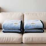SOGA 2X 230x200cm Blue Flannel Polyester Throw Blanket