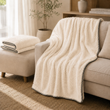 SOGA 2X 230x200cm Peach Flannel Polyester Throw Blanket