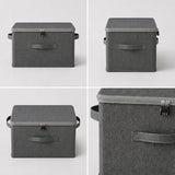 SOGA (49x37x30cm) Grey Fabric Storage Box Home Organizer