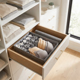 SOGA (44x29x13cm) Grey 15+1 Compartment Fabric Storage Box Organizer