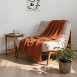 SOGA 2X Brown Polyester Throw Blanket Soft Cozy Sofa Bed