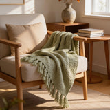 SOGA 2X Matcha Green Polyester Throw Blanket Soft Cozy Sofa Bed