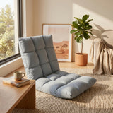 SOGA Light Grey Flannel Lounge Chair Cushion Soft Comfortable Seat Pad