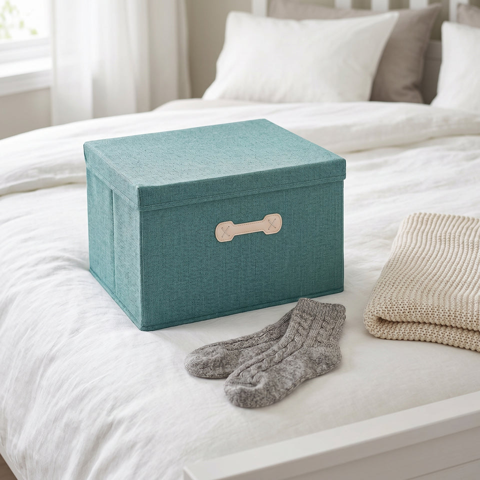 SOGA (60x42x35cm) Green 88L Fabric Storage Box Organizer
