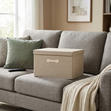 SOGA (60x42x40cm) Khaki 108L Fabric Storage Box Organizer