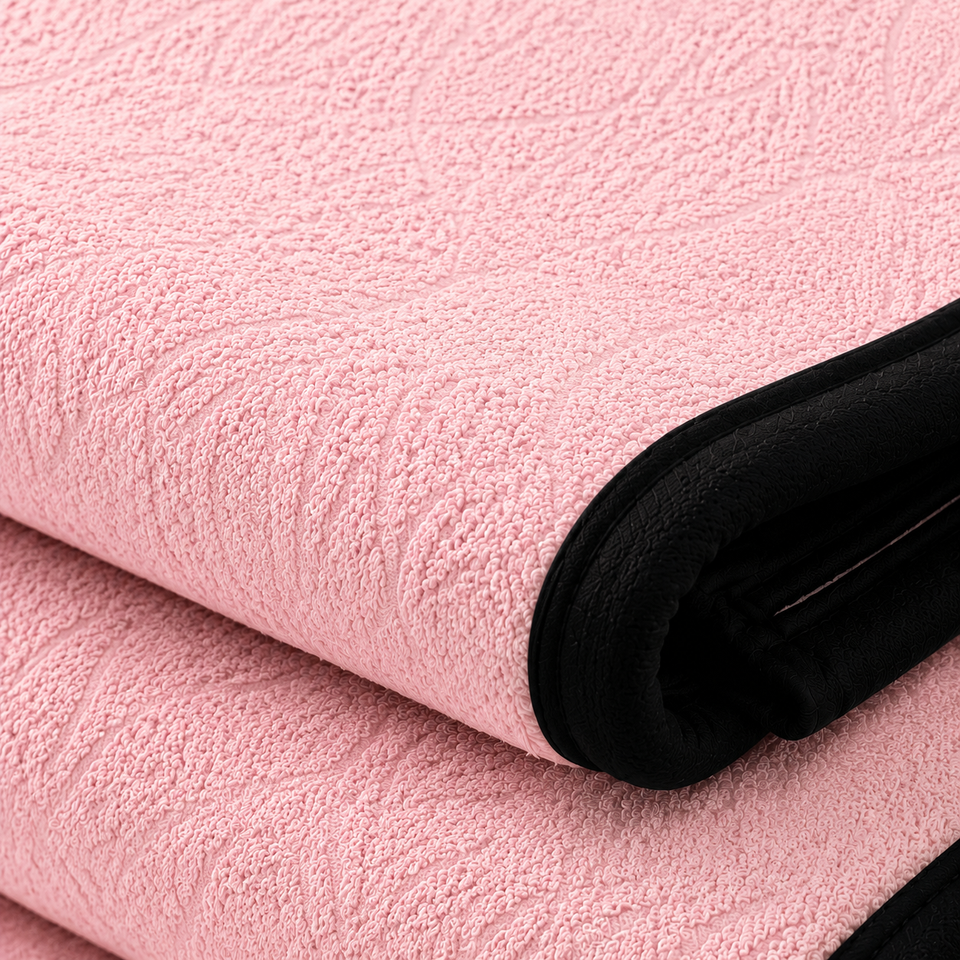 SOGA 230x200cm Pink Flannel Polyester Throw Blanket